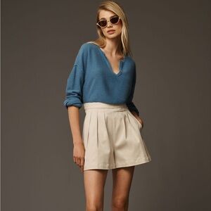 Anthropologie v neck cashmere sweater